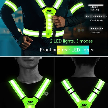 Outdoor Night Run Reflective Vest Riding Warning Light