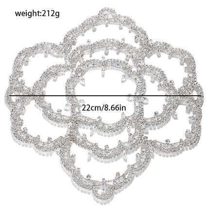Floral Temperament Retro Bride Headband Rhinestone