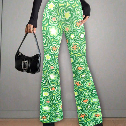 Floral Print Casual Jumpsuit Micro-elasticity