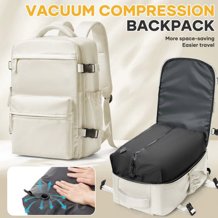 A Comfortable And Durable Backpack With A Vacuum Pump Compression Custom Logo Zipper Seal