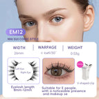 EM123 Eyelash White Clip