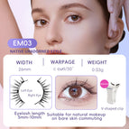 EM033 Eyelash White Clip