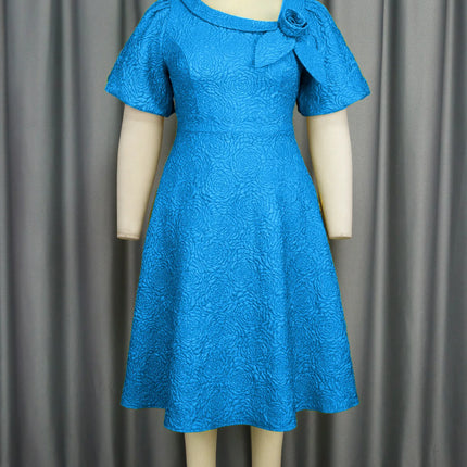 Spring Summer plus Size Jacquard Dress A-Line Fashion Party Banquet Temperament 2025 New Arrivals
