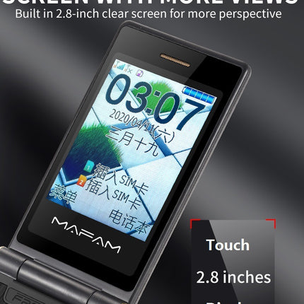 Full Network Connectivity Dual Screen Flip Cover Elderly Machine Backup Machine