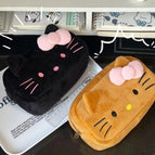 Plush Coffee Cat Pencil Case