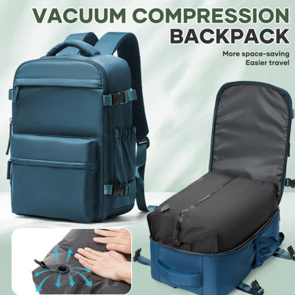 A Comfortable And Durable Backpack With A Vacuum Pump Compression Custom Logo Zipper Seal