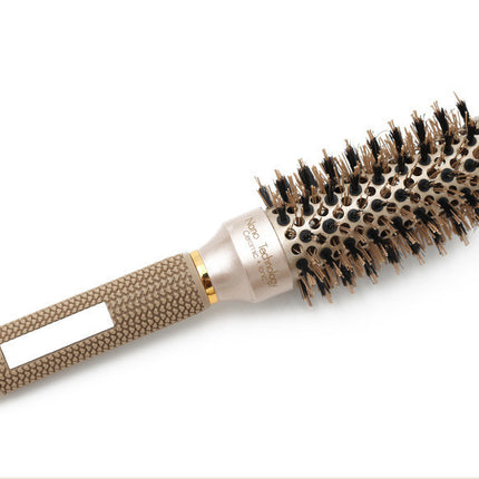 Hair Comb Brush Nano Hairbrush Ceramic Ion Round Barrel Comb Hairdressing Hair Salon Styling Tool