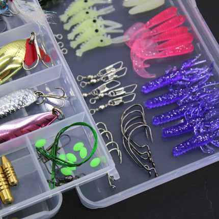 Fishing Gear Sequined Soft Bait Set