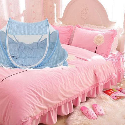 Foldable  Baby Bed Net With Pillow Net 2pieces Set