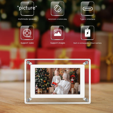 5-inch Transparent Fashion Digital Electronic Photo Album Video Advisement Player Business Gift Photo Frame