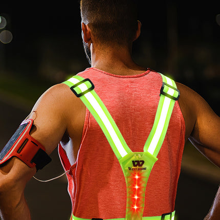 Outdoor Night Run Reflective Vest Riding Warning Light
