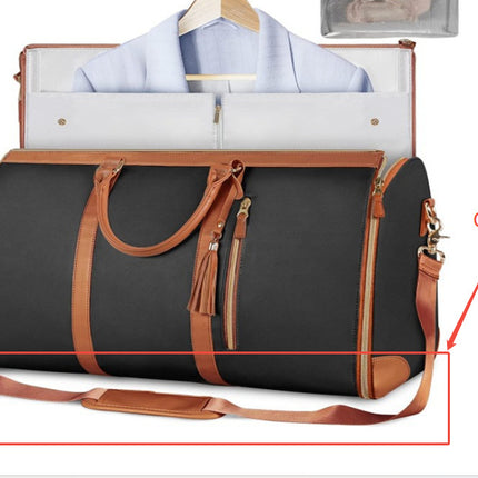 Large Capacity Travel Duffle Bag Women's Handbag Folding Suit Bag Waterproof Clothes Totes