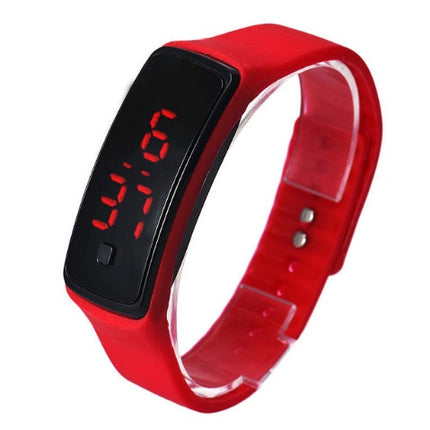 LED Bracelet Watch  Thin Girl Men Sports Silicone Digital LED Wristwatches Women Watch Female Clock
