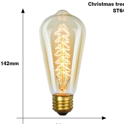 Edison Bulb E27 220V 40W ST64 A19 T45 G80 G95 G125 Incandescent filament bulb lighting Retro Edison Light Bulb