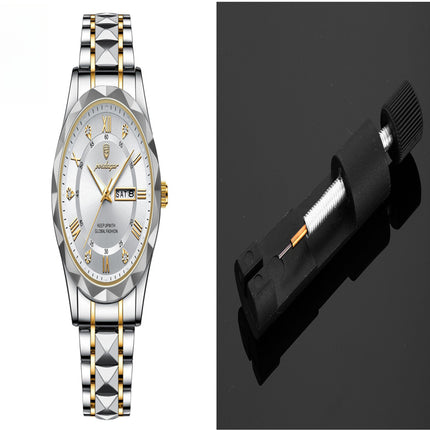 Men's Waterproof Double Calendar Luminous Quartz Watch