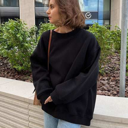 Solid Color Loose Sweater European And American