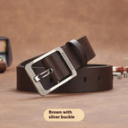 Brown / 105cm / Silver Buckle