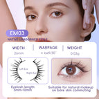 EM033 Eyelashes No Clip