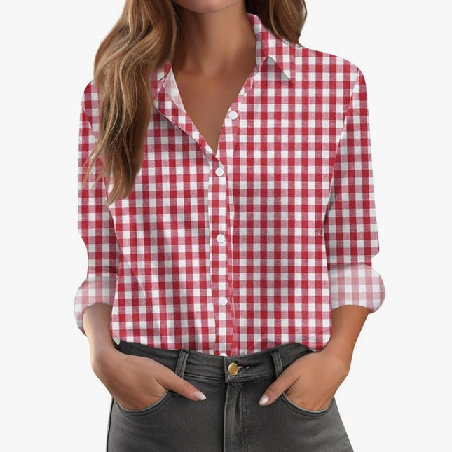 Printed Loose Casual Long Sleeved Shirt