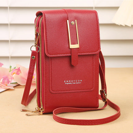 Women's Crossbody Shoulder Bag Transparent Multifunctional Touch Screen Phone Bag
