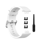 White / Strap x Silver Stainless Steel