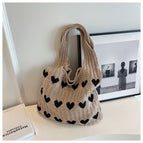 Heart Knitted Brown / 37X30X2CM