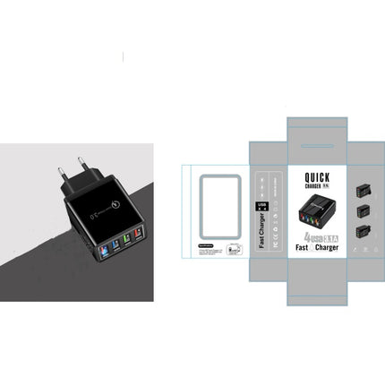 USB Charger Quick Charge 3.0 4 Phone Adapter For Tablet Portable Wall Mobile Charger Fast Charger