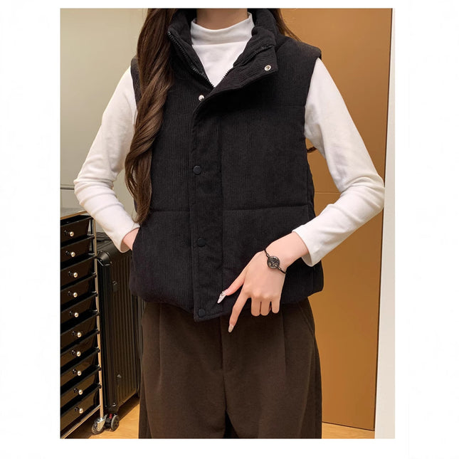Vest Women's Short Loose Cotton-padded Thick Fashion Coat