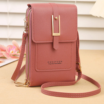 Women's Crossbody Shoulder Bag Transparent Multifunctional Touch Screen Phone Bag
