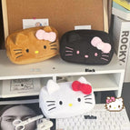 Plush Black Cat Pencil Case