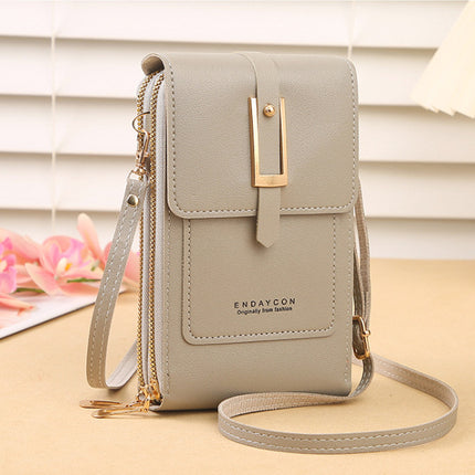 Women's Crossbody Shoulder Bag Transparent Multifunctional Touch Screen Phone Bag