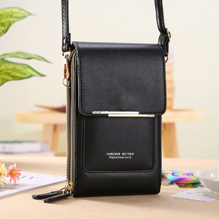 Women's Crossbody Shoulder Bag Transparent Multifunctional Touch Screen Phone Bag