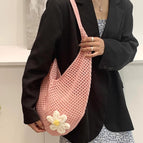 Big Flower Bag Pink / 37X30X2CM