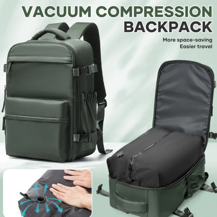 A Comfortable And Durable Backpack With A Vacuum Pump Compression Custom Logo Zipper Seal