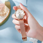 Mesh Belt Rose Shell White