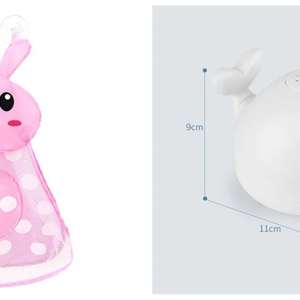 New Baby Bathroom Bath Electric Induction Whale Spray Small Toy