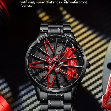 Rotating Wheel Watch Three-Dimensional Hollow