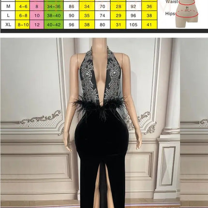 2025 Birthday Clothing High-end Sense Leak Back Split Fork Banquet Fish Tail Slim And Thin Temperament Sexy Performance Clothes