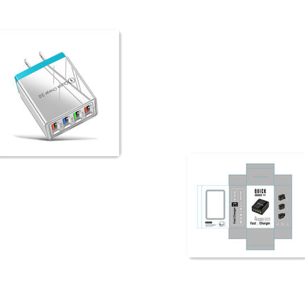USB Charger Quick Charge 3.0 4 Phone Adapter For Tablet Portable Wall Mobile Charger Fast Charger