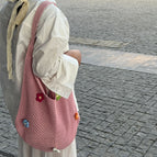 Small Flower Bag Pink / 37X30X2CM