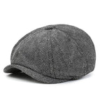 Small Herringbone Gray / Elastic 58to59cm