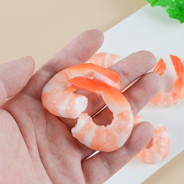 Simulation Seafood Shrimp Keychain Creative Personality Bag Pendant