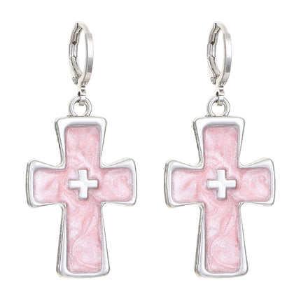 Women's Classic All-match Cross Crystal Neutral Earrings