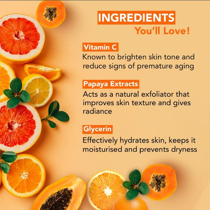 Mistine Papaya Facial Foam Face Wash | Product of Thailand | 100g