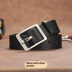 Black / 105cm / Silver Buckle