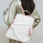 White With Pink
