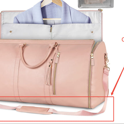 Large Capacity Travel Duffle Bag Women's Handbag Folding Suit Bag Waterproof Clothes Totes