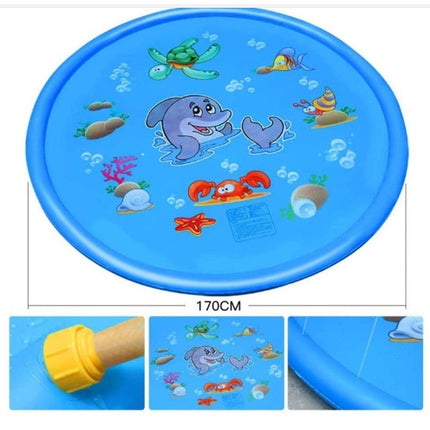 Durable Children's Water Spray Pool Mat Splash Sprinkle Play Pad Mat