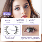 EM073 Eyelashes No Clip
