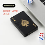 Black A green flame 2PCS